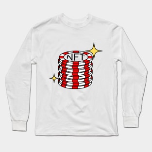 NFT Coins Red Long Sleeve T-Shirt